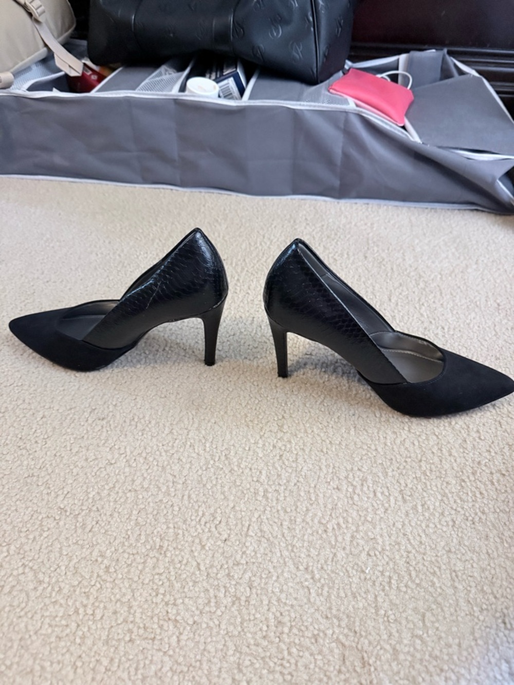 Worthington Black Pointed-Toe Stiletto Pumps